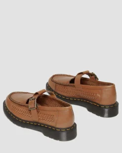 Babies Adrian en cuir tressé à brides en T in British Tan
