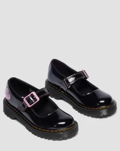 Babies Bex en cuir Patent Lamper Junior in Noir