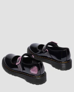 Babies Bex en cuir Patent Lamper Junior in Noir
