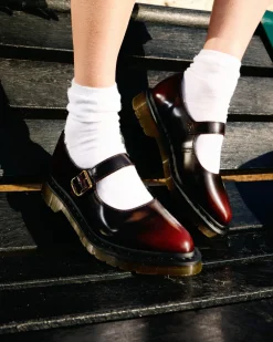Babies Elphie en cuir in Rouge Cherry Red