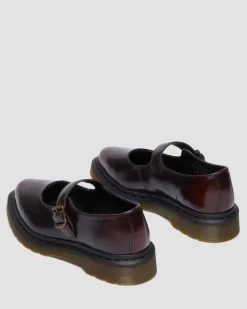 Babies Elphie en cuir in Rouge Cherry Red