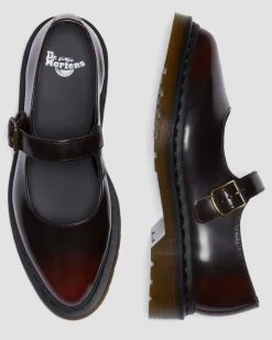 Babies Elphie en cuir in Rouge Cherry Red