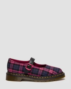 BABIES ELPHIE TARTAN in Noir & Rose Multi