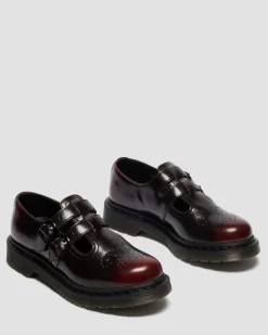 Babies 8065 en cuir Arcadia Rub Off in Rouge Cherry Red