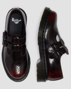 Babies 8065 en cuir Arcadia Rub Off in Rouge Cherry Red