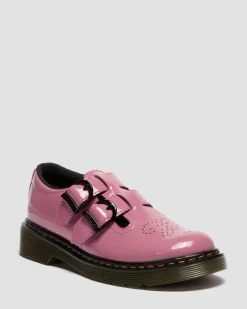 Babies 8065 en cuir Patent Lamper Junior in Rose Doc's