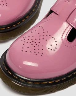Babies 8065 en cuir Patent Lamper Junior in Rose Doc's