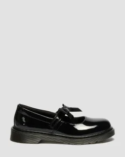 Babies Maccy II en cuir verni pour ado in Noir