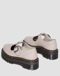 Babies plateformes Bethan en cuir Pisa in Vintage Taupe