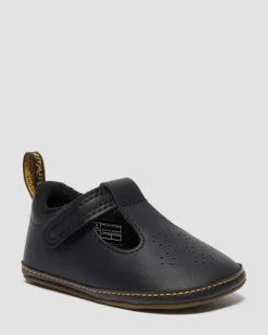 BABIES POLLEY EN CUIR ENDUIT DE PU POUR BÉBÉ in Noir