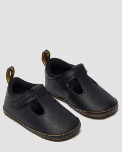 BABIES POLLEY EN CUIR ENDUIT DE PU POUR BÉBÉ in Noir