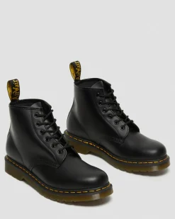 Boots basses 101 Yellow Stitch en cuir Smooth in Noir