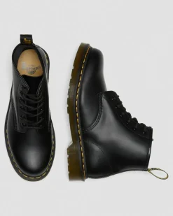 Boots basses 101 Yellow Stitch en cuir Smooth in Noir