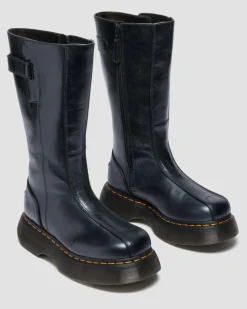 BOOTS BUZZ HI EN CUIR ECLIPSE in Noir