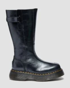 BOOTS BUZZ HI EN CUIR ECLIPSE in Noir
