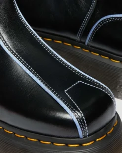 Boots Buzz Hi en cuir Gloss in Noir
