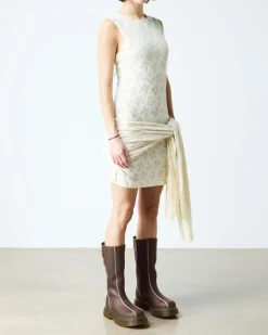 Boots Buzz Hi en cuir Wyoming in Marron Foncé