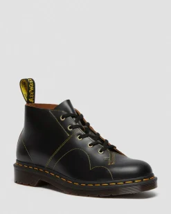 Boots Church Basses en Cuir Vintage Smooth in Noir