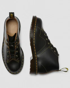 Boots Church Basses en Cuir Vintage Smooth in Noir