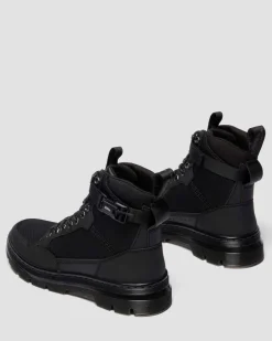 BOOTS COMBS TECH MK.02 EN CUIR ET EN TOILE in Noir
