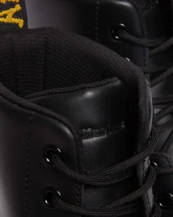 Boots Crewson en cuir à lacets in Black