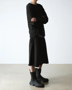 Boots DMXL en cuir in Noir