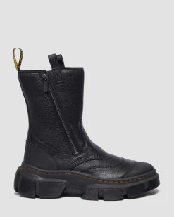 Boots DMXL en cuir in Noir