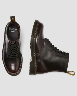 Boots 1460 en cuir Arcadia in Rouge Cherry Red