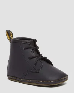Boots 1460 en cuir auburn pour nouveau-né in Noir