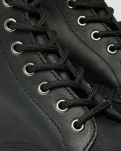 Boots 1460 en cuir à bout en métal in Noir