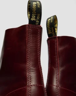 Boots 1460 en cuir Classic Calf in Bordeaux