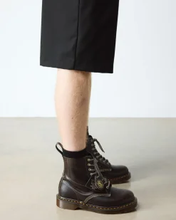 Boots 1460 en cuir Classic Calf in Gris Sépia