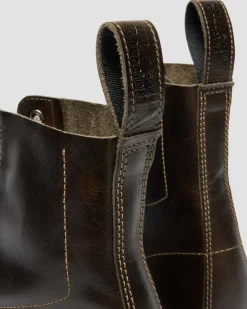 Boots 1460 en cuir Classic Calf in Gris Sépia