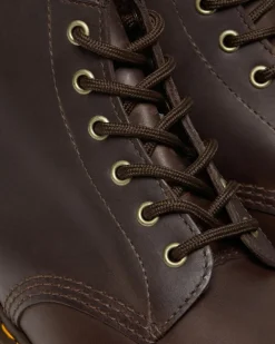 Boots 101 en cuir Crazy Horse in Marron Foncé