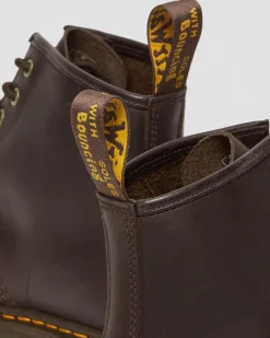 Boots 101 en cuir Crazy Horse in Marron Foncé