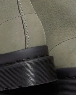 Boots 1460 en cuir Milled Nubuck à lacets in Nickel Grey