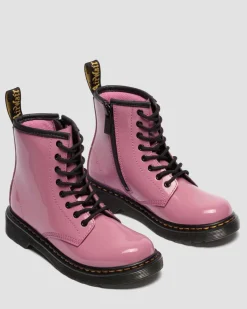 Boots 1460 en cuir Patent Lamper Junior in Rose Doc's