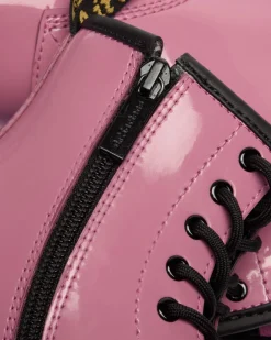 Boots 1460 en cuir Patent Lamper Junior in Rose Doc's