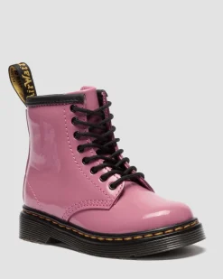 Boots 1460 en cuir Patent Lamper pour tout-petit in Rose Doc's