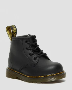 Boots 1460 en cuir Softy T pour bébé in Noir