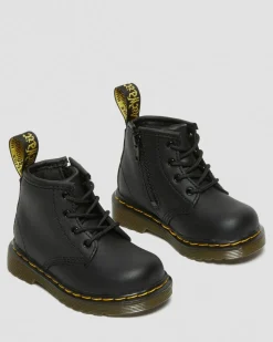 Boots 1460 en cuir Softy T pour bébé in Noir