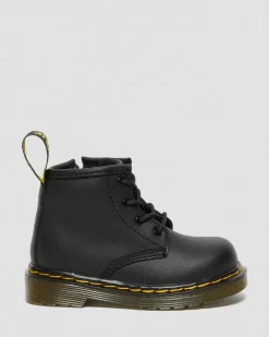 Boots 1460 en cuir Softy T pour bébé in Noir
