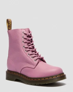 Boots 1460 en cuir souple in Rose Poudré