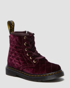 Boots 1460 en velours à lacets pour tout-petit