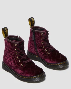 Boots 1460 en velours à lacets pour tout-petit