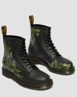 Boots 1460 Evergreen en Genix Nappa in Noir & Vert