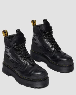 Boots EXOSHIELD XX01 en cuir à bout en acier in Noir