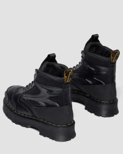 Boots EXOSHIELD XX01 en cuir à bout en acier in Noir