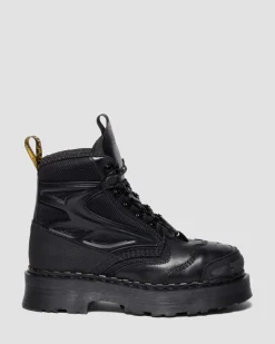 Boots EXOSHIELD XX01 en cuir à bout en acier in Noir