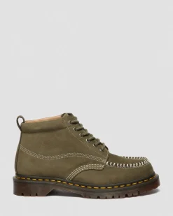 Boots Lowell Chukka en nubuck à bout mocassin in Olive Vert